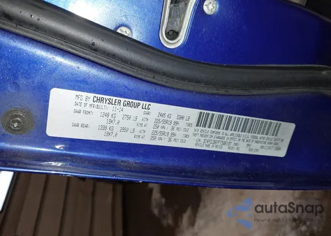 2015 Dodge Journey Sxt z USA, uszkodzony, nr VIN 3C4PDCBB7FT588137